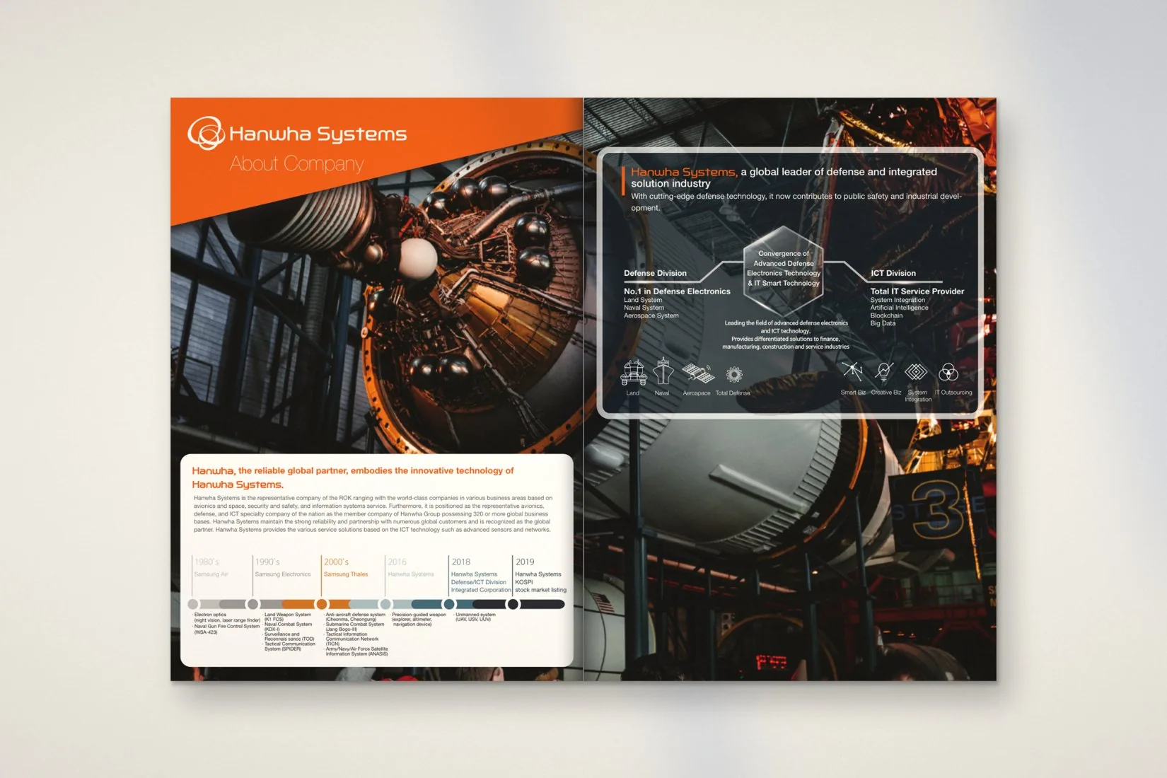 Company introduction mockup